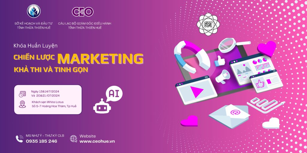 banner khóa huấn luyện chiến lược marketing khả thi và tinh gọn