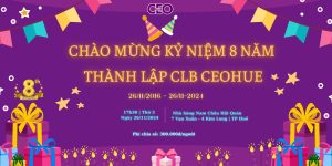 chào mừng kỷ niệm 8 năm thành lập clb