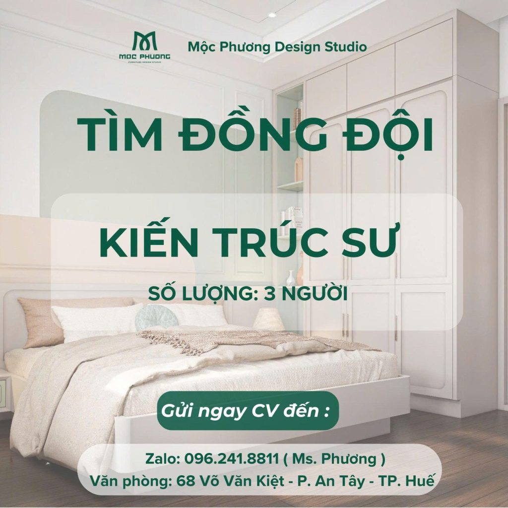 tuyển dụng kiến trúc sư