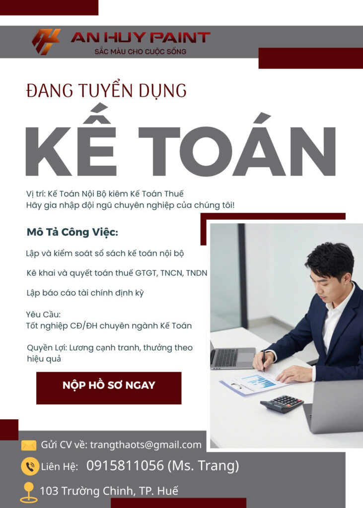 An huy tuyển dụng